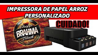 Impressora Para Papel Arroz Qual modelo comprar Papel Tinta Comestível Veja aqui [upl. by Wivestad]