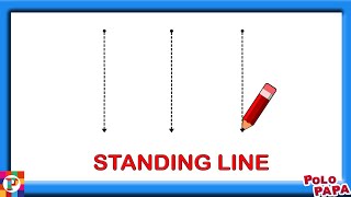 Standing Line  Sleeping Line  Slanting line  Curves  Pattern writing  Pre writing skills [upl. by O'Doneven824]