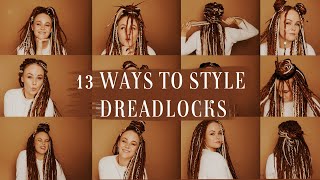 How to style your DREADLOCKS  synthetic dreadlock extensions [upl. by Hanad]