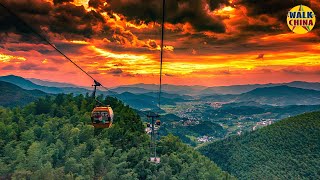 Tianmen Mountain Cableway Riding Tour in Zhangjiajie China  4K 張家界天門山索道 [upl. by Lleraj234]