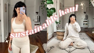 Sustainable Fashion Try On Haul  Review 2021 🌱 Mate The Label [upl. by Ecnarrot]