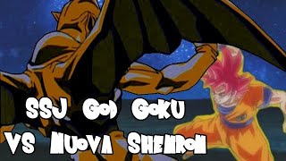 SSJ God Goku vs Nuova Shenron [upl. by Almund982]