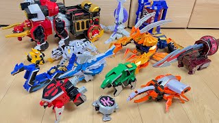 【PowerRangers SAMURAI All Megazord】シンケンジャーの全DXロボで遊んでみた [upl. by Thierry479]