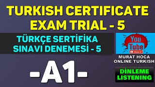 A1 Turkish Exam Listening  Türkçe Dersi İçin Arayınız  A1 Türkçe Sınavı Dinleme  TÖMER SINAVI [upl. by Wade]