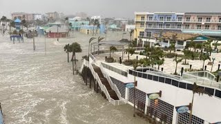 5 Minute ago in Florida Hurricane Milton makes landfall in florida bring tornadoes and floods [upl. by Etnoj697]