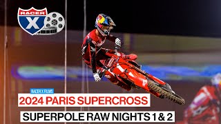 2024 Paris Supercross Superpole RAW Hot Laps Nights 1 amp 2 [upl. by Enihpesoj]