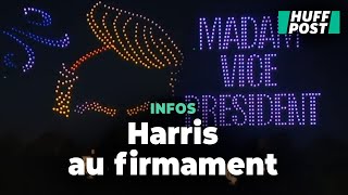 Un spectacle de drones en soutien à Kamala Harris [upl. by Amick]