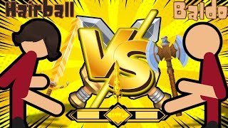 Hairball VS Baldo  Stick Nodes Pro Animation [upl. by Anahgem]