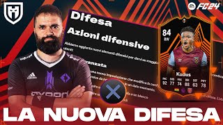 LA SOLUZIONE AI NOSTRI PROBLEMI LA DIFESA AVANZATA  KUDUS 84 RTTK  FC24 PLAYER REVIEW PRO TIPS [upl. by Balbinder]