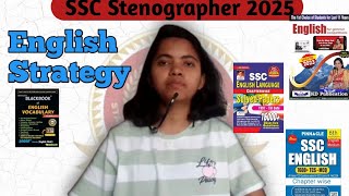 English Strategy for SSC Stenographer exam 2025 [upl. by Patman]