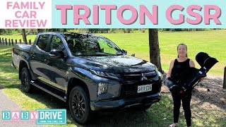 2023 Mitsubishi Triton GSR review – BabyDrive child seat installation test [upl. by Nellek]