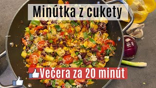 Rýchla a chutná cuketová panvica Minútka z cukety Cuketové špagety Večera za 20 minút [upl. by Skier]