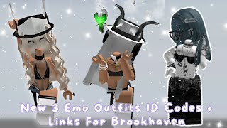 New 3 Girls Emo Outfits ID Codes  Links For Brookhaven RP Berry Avenue And Bloxburg Part 2 [upl. by Liagibba398]