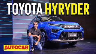 2022 Toyota Hyryder  Hyundai Creta rival is here with strong hybrid amp AWD options  Autocar India [upl. by Manton]