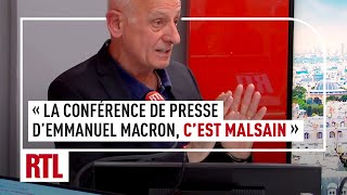 JeanMichel Aphatie  quotLa conférence de presse dEmmanuel Macron cest malsainquot [upl. by Fraze]