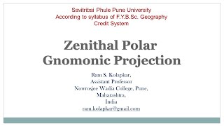 Zenithal Polar Gnomonic Projection [upl. by Anifad]