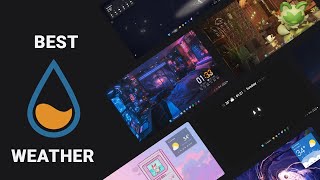 Top 6 Best Weather Skins For Rainmeter JUN 2024 [upl. by Afirahs847]