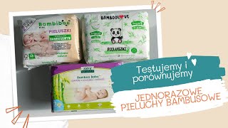 quotTiPquot  JEDNORAZOWE PIELUCHY BAMBUSOWE BAMBOOLOVE ALEVA NATURALS BAMBIBOO [upl. by Jeane]