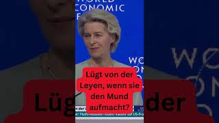 Lügt die von der Leyen wenn sie den Mund aufmacht Was sagen Sie satire short politik [upl. by Eseerehs]