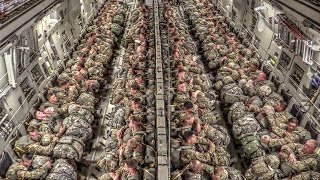 Paratroopers Static Line Jump From C17 [upl. by Wise992]