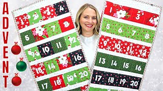 How to sew an Advent Calendar TWO WAYS Beginner Sewing Tutorial [upl. by Aket]