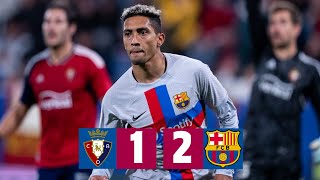 OSASUNA 12 BARÇA  LALIGA 202223 MD14 [upl. by Iramaj]