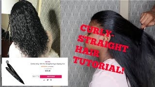 BIO IONIC 10X STRAIGHTENER REVIEW CURLY  STRAIGHT HAIR TUTORIAL [upl. by Ratib]