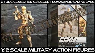 GI JOE Classified 92 Desert Commando Snake Eyes hasbro gijoeclassified [upl. by Adnilasor182]