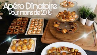 ✨ Apéro dinatoire facile et rapide pour MOINS de 20€  Buffet apéritifs [upl. by Aneehs459]