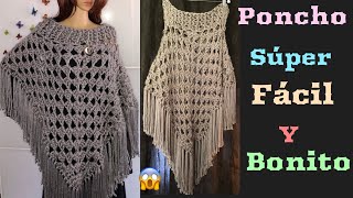 💓Poncho Tejido En Crochet Paso a Paso [upl. by Olegnaleahcim]