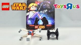 LEGO Star Wars TIE Fighter  XWing Review Free ToysquotRquotUs Building Event [upl. by Schinica]