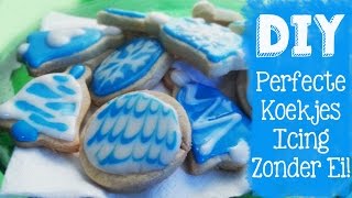 PERFECTE KOEKJES GLAZUUR  ROYAL ICING RECEPT 😋 zonder ei of glycerine DAG 13 DIYVEMBER [upl. by Sessilu]