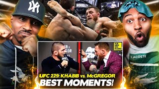 Khabib vs McGregor Press Conference Reaction THIS WAS WILD [upl. by Nonnahsed]