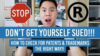 How To Check If A Product Is PATENTED or TRADEMARKED VERY IMPORTANT [upl. by Mikah]