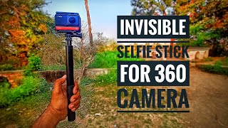 Invisible Selfie Stick for Insta360 One R 4k edition Review [upl. by Muldon753]