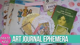 13 Easy Ephemera Ideas for Art Journaling [upl. by Namia453]