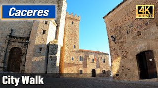 Caceres  most beautiful City in Spain Extremadura 4K [upl. by Eceinaj]