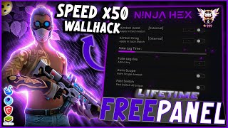 FREE PANEL PC GRATIS OB46 WALLHACK  SPEED  SNIPER LIFETIME FREE FIRE 🎁 ANTI BAN 100  NINJA HEX [upl. by Onirotciv]