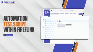 How to create a web automation test script with FireFlink [upl. by Burg]