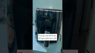 airfryer chips lessoil shorts cooking fry bake [upl. by Ashman]