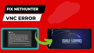 Kali nethunter connection failed vnc server error solved [upl. by Ardy]