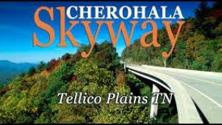 Driving the Cherohala Skyway mountain road to Tellico Plains Tennessee [upl. by Airlie288]