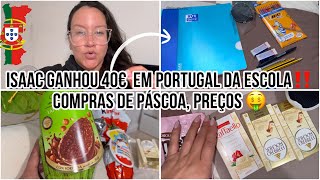 RECEBI O CHEQUE DE 40€ DA CÂMERA‼️🇵🇹 COMPRAS DE PÁSCOA COM PREÇOS E MAIS 🤑🤑 [upl. by Elttil]