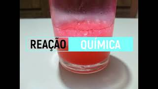 EXPERIMENTO  REAÇÃO QUÍMICA [upl. by Anyahc217]