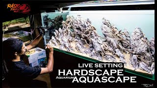 How to Hardscape a 120cm aquarium Aquascape [upl. by Annayek]