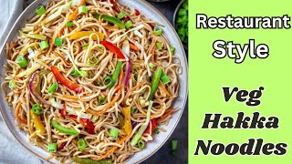 Restaurant Style Veg Hakka Noodles  Veg Hakka Noodles Recipe  Hakka Noodles Recipe  Goan Recipe [upl. by Allenad]