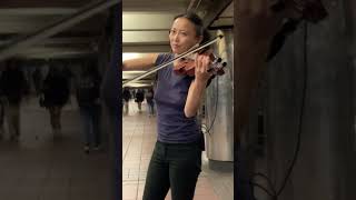 Street Violin Improvisation Short  Bit by Bit  Jia Doughman [upl. by Malim661]