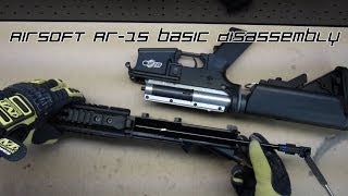 Airsoft AR15 M4M16 Basic DisassemblyReassembly Airsoft GI FMG4A1 [upl. by Haerle]