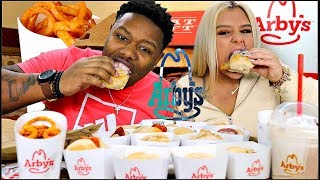 MASSIVE Arbys Mukbang with Nicole 🍖🍔🍟 [upl. by Flosser]