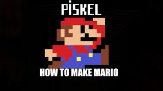 PIXEL ART TUTORIAL HOW TO DRAW MARIO IN PISKEL [upl. by Levitus]